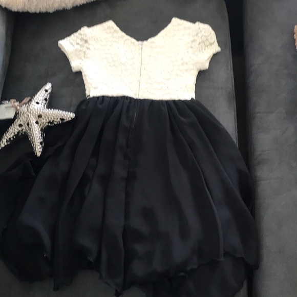 Other - Black and White Sparkly, Flowy Dress for Girl sz 4